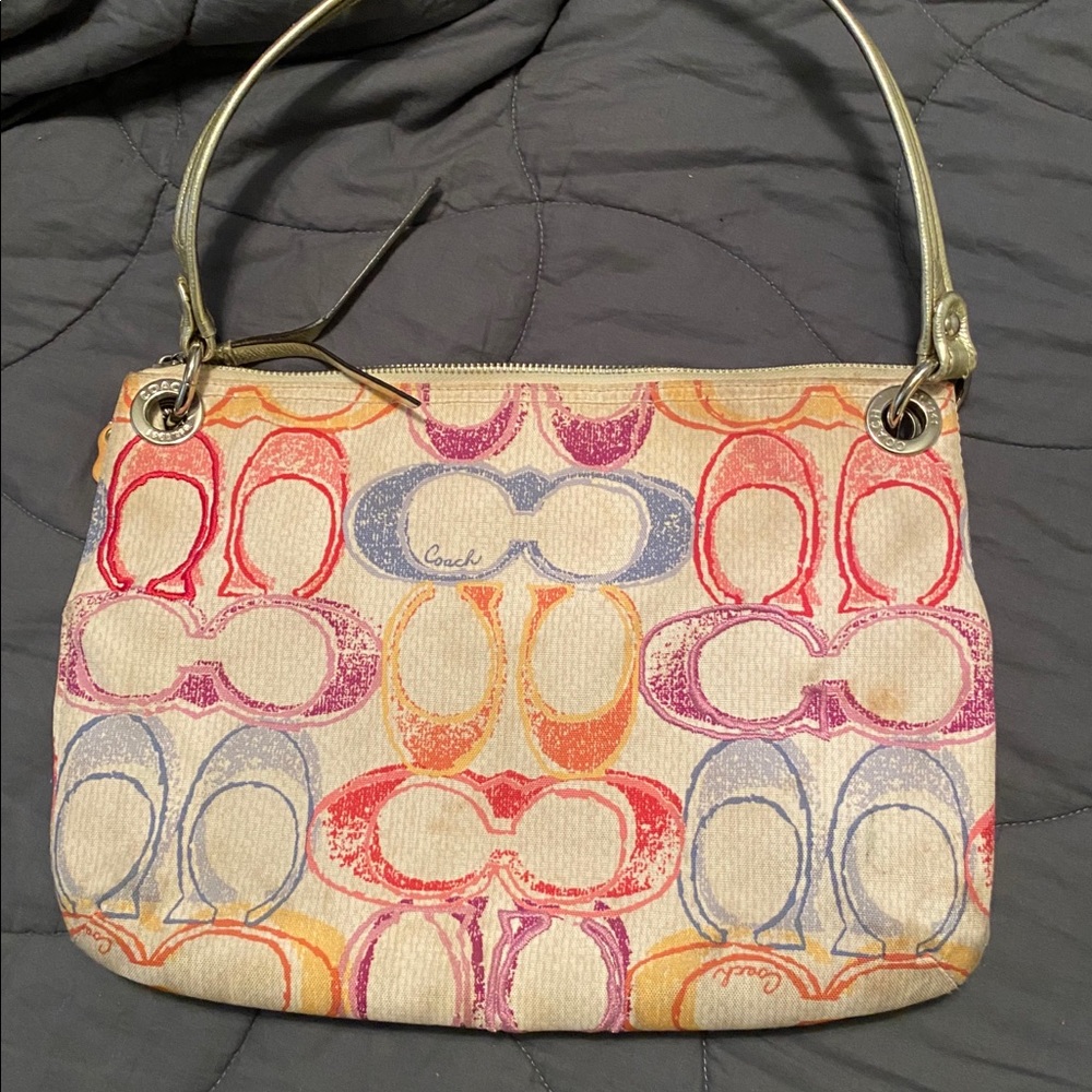 Colorful Coach Purse - Picture 8 of 9